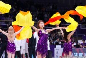 啦啦队古典扇子舞蹁跹助力 CBA第二十七轮群雄逐鹿